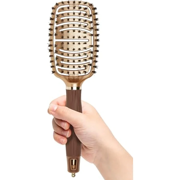 Olivia Garden NanoThermic Haarbürste mit Ionen-Flex, für Kopfhaut, glättende und glänzende Oberfläche – Bild 3