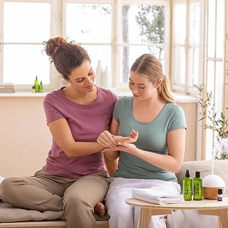 Primavera Mandel Öl Bio Organic Skincare, Beruhigendes Körperöl für sensible Haut, kaltgepresst, 100 ml – Bild 5