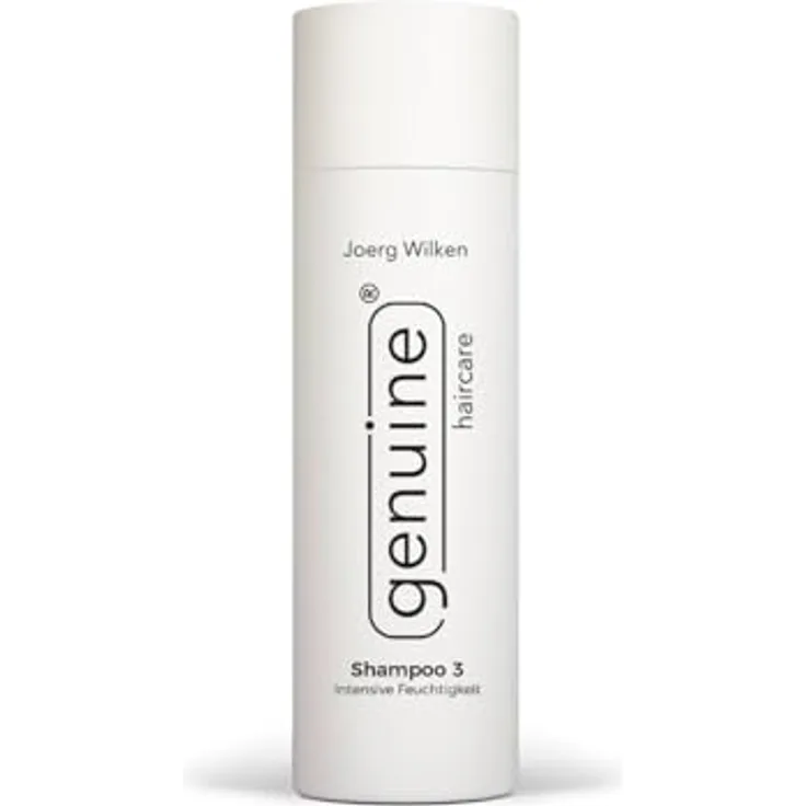 genuine haircare Shampoo 3, Intensives Feuchtigkeits-Shampoo mit Arganöl & Aloe Vera, für sehr trockenes strapaziertes Haar, vegan, silikonfrei, 200 ml