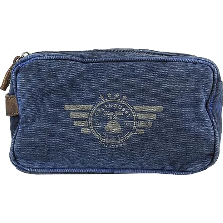 Greenburry, Necessaire Vintage Aviator Kulturbeutel 26 cm Blau (5 l) – Bild 1