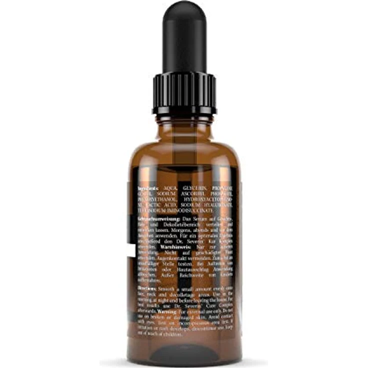 Dr. Severin® 50ml Ultra Serum: Vitamin C Hyaluron Serum Hochkonzentriert I Anti-Falten Booster Mit Hochmolekularer Hyaluronsäure I Vor Dem Ausgehen Anwenden – Bild 2