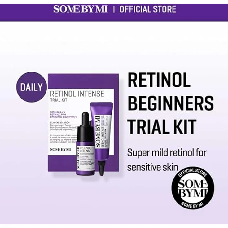 Some By Mi Retinol Intense Trial Kit, Augenpflege-Set mit Anti-Aging Retinol-Serum und feuchtigkeitsspendender Augencreme, 10 ml je Produkt – Bild 2
