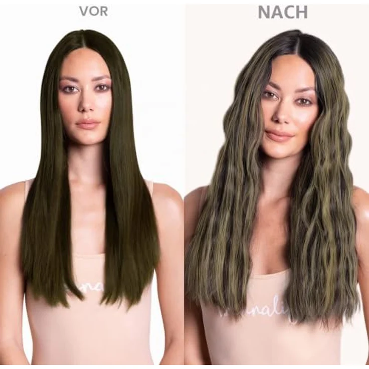 WENNALIFE Clip in Extensions Echthaar 60cm 120g 7pcs Balayage natürliches Schwarz bis Hellblond Haarverlängerung Remy Clip In – Bild 5