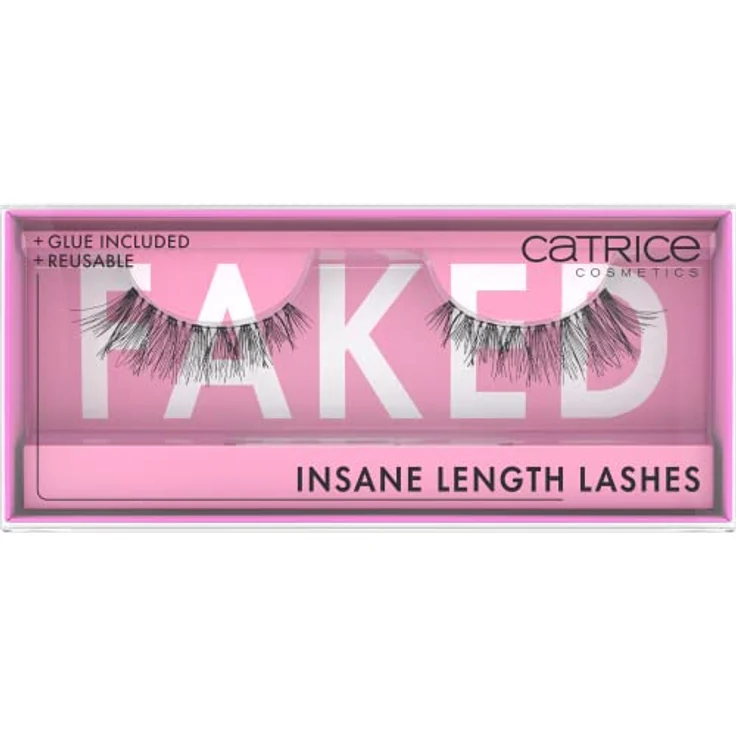 Catrice Faked Insane Length Lashes, künstliche Wimpern, Schwarz, langanhaltend, Falsche Wimpern-Effekt, ohne Mikroplastikpartikel, Nanopartikel frei, ohne Parfüm, ölfrei, 1er Pack (1pair) – Bild 1