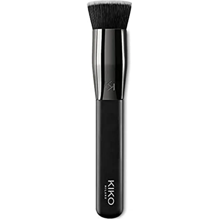KIKO Milano Face 05 Round Foundation Brush | Flach Zugeschnittener Pinsel Mit Synthetikfasern Für Flüssigprodukte Oder Mousse