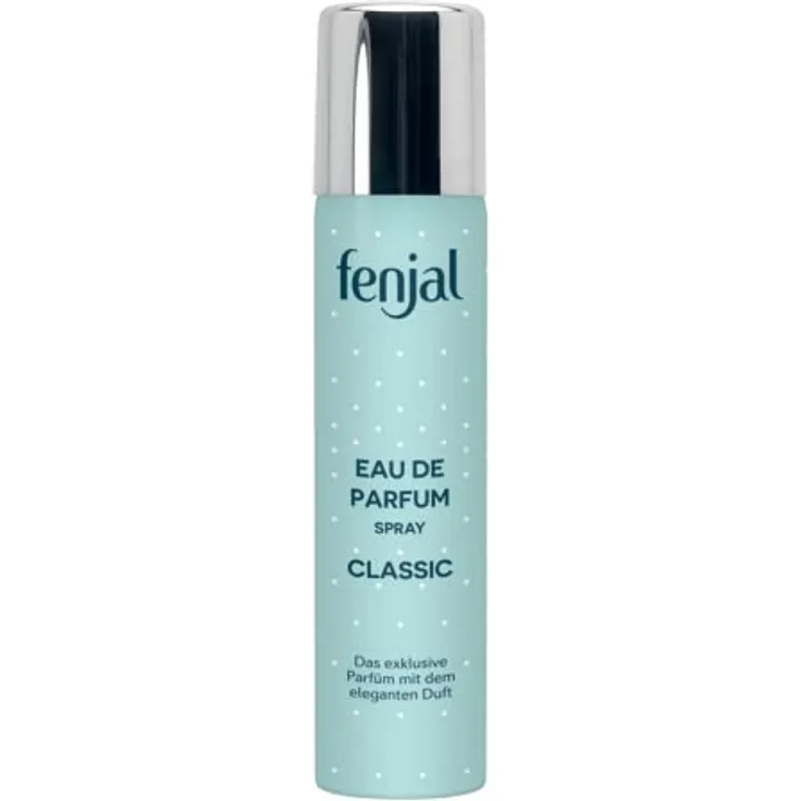 Fenjal Eau de Parfum Spray - 75 ml, vegane Formel, Chypre blumig, langanhaltende Frische - feminin, elegant - Classic