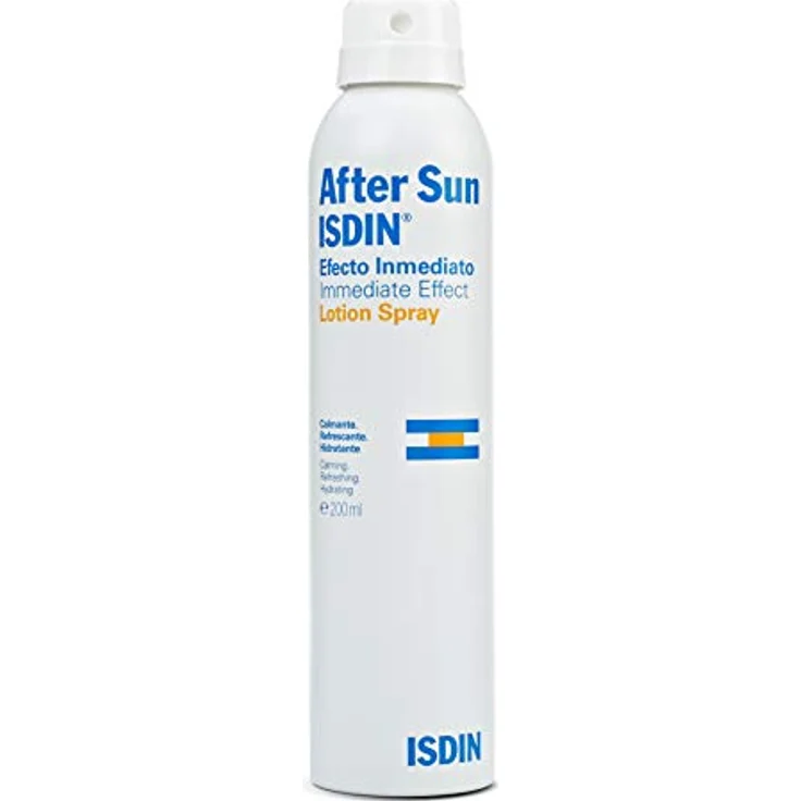 ISDIN After Sun Spray, beruhigende & erfrischende Hautpflege, 200 ml, intensive Feuchtigkeit & Reparatur, für alle Hauttypen