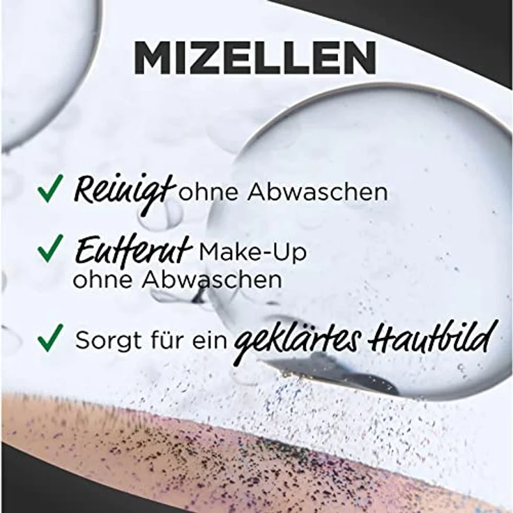 Garnier Mizellen Reinigungswasser, Für eine sanfte Reinigung und schonendes Abschminken, Gesichtswasser zum Reduzieren von Mitessern, SkinActive Hautklar Mizellen Jelly, 1 x 400 ml – Bild 3
