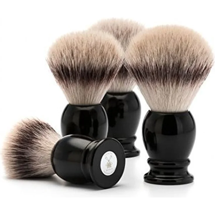 Mühle Classic Silvertip Fibre Schwarz Rasierpinsel Kunsthaar – Bild 3