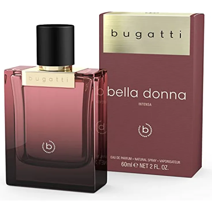 Bugatti Damen Parfüm Bella Donna Intensa EdP 60ml I Sinnliches Eau de Parfum mit Kaffee, Jasmin & Patchouli I Floral, erdig & warm