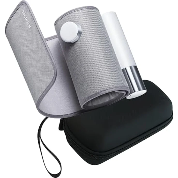 Withings BPM Core BUNDLE, verbundenes Blutdruckmessgerät mit Elektrokardiogramm und digitalem Stethoskop, Wi-Fi- und Bluetooth-Synchronisierung, inklusive Reiseetui – Bild 1