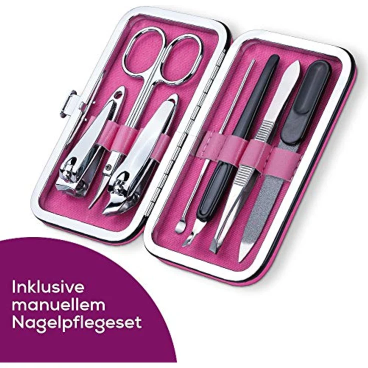 Beurer MP 44 Set Maniküre & Pediküre Polierfilz LED-Licht Nagelpflege-Set – Bild 3