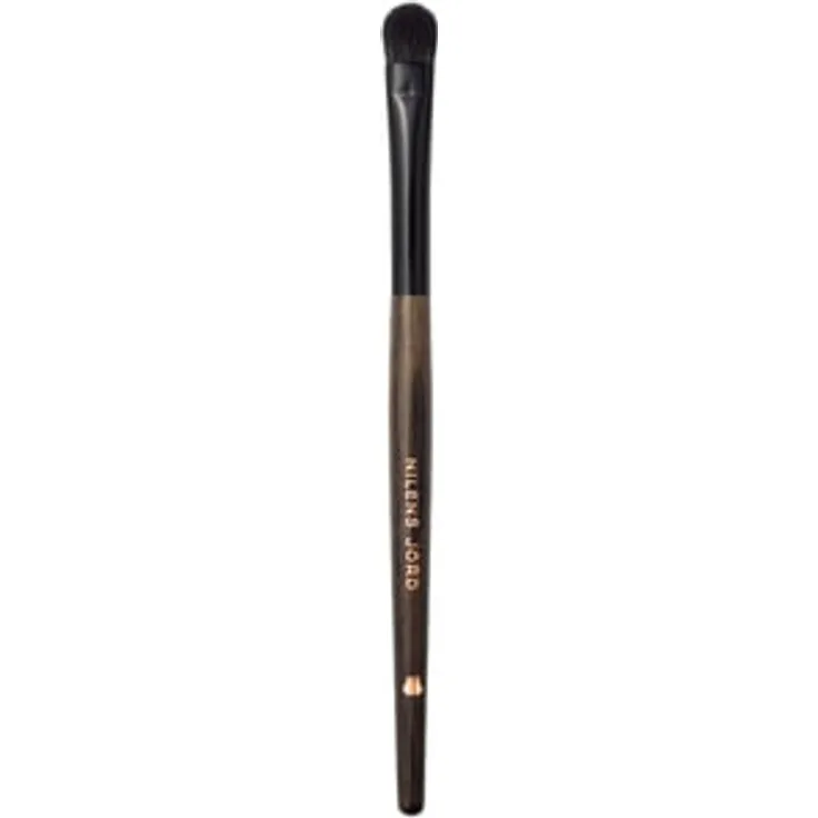 Nilens Jord Pure Collection Medium Eye Shadow Brush, Lidschattenpinsel aus veganen Borsten mit Eschenholzgriff und recyceltem Aluminium