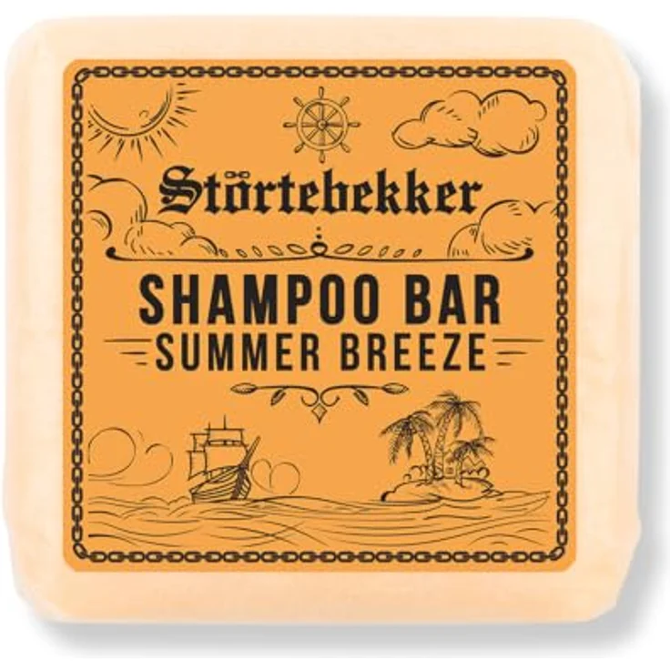 Störtebekker® Premium Shampoo Bar Summer Breeze Bergamotte, festes 3in1 Shampoo für Haar, Kopfhaut & Bart - vegan, handgefertigt, 100g – Bild 1