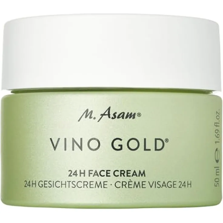 M. Asam VINO GOLD 24h Gesichtscreme (50 ml) – Starker Schutz vor vorzeitiger Hautalterung, Anti-Aging, vegane Feuchtigkeitscreme