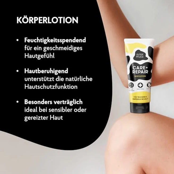 HAKA EUTERPFLEGE Körperlotion, 200ml, parfümfrei, intensive Pflege für trockene und empfindliche Haut, Allergiker geeignet – Bild 5