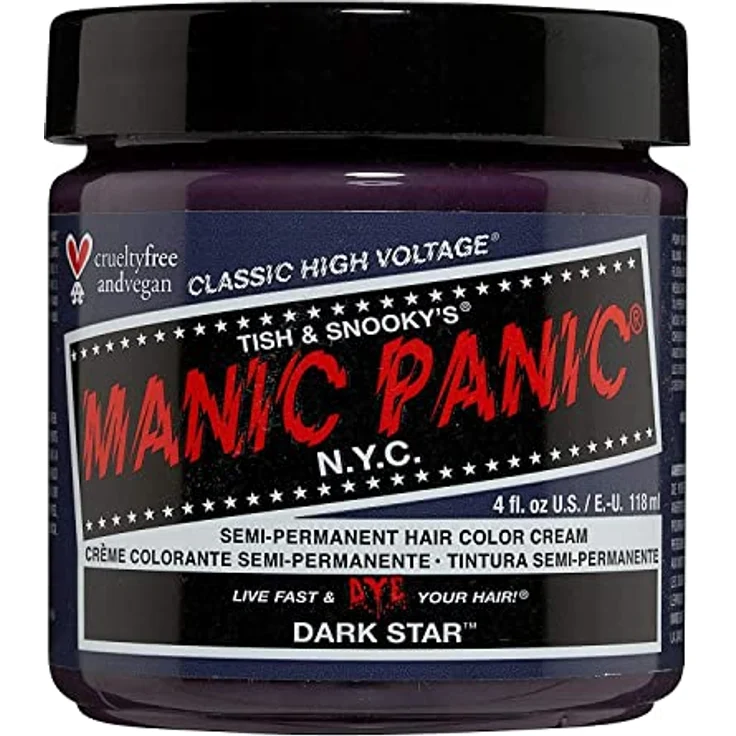 Manic Panic Dark Star Classic Creme, Semi Permanent Haarfärbemittel, Vegan, Cruelty Free, 118ml – Bild 1