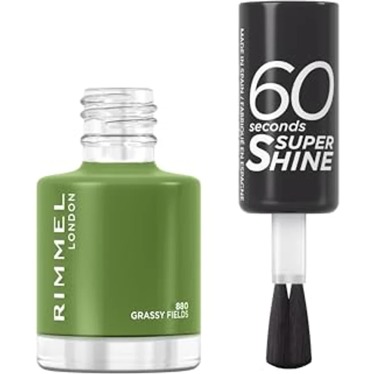 Rimmel London 60 SECONDS SUPER SHINE 8ml Nagellack - Impact Farbe, 3-in-1-Technologie – Bild 2