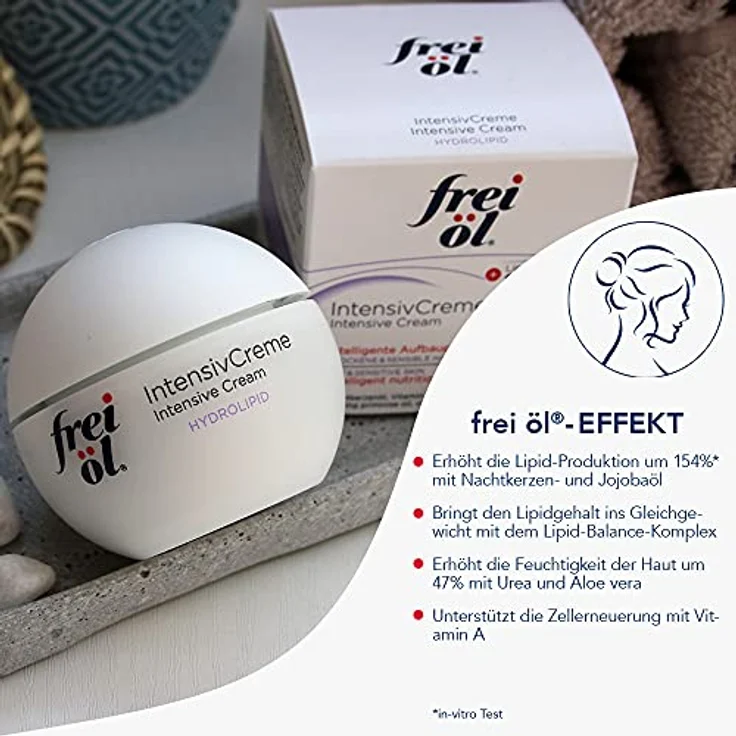 Frei Öl Tages- Und Nachtpflege frei Öl HYDROLIPID IntensivCreme Gesichtspflege 50 ml mit pflegender Wirkung – Bild 3