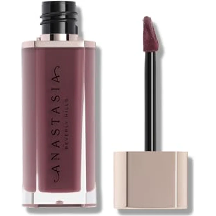 Anastasia Beverly Hills Lip Velvet Lipgloss, hochpigmentiertes Lippenmousse mit True-Matte-Finish, 3,5 g, BLACKBERRY – Bild 2