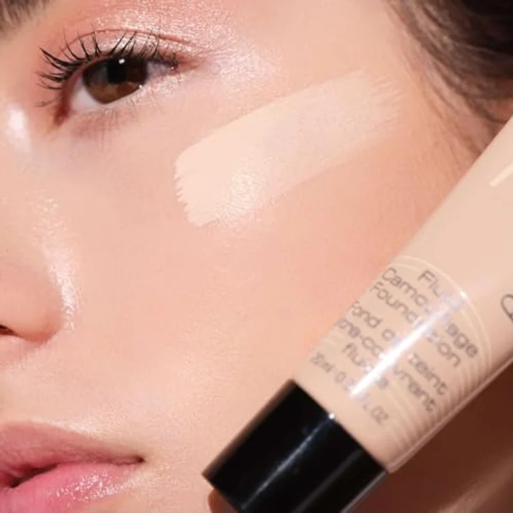ARTDECO Fluid Camouflage Foundation - Stark deckendes Make-up für ebenmäßigen Teint - 1 x 20 ml – Bild 4
