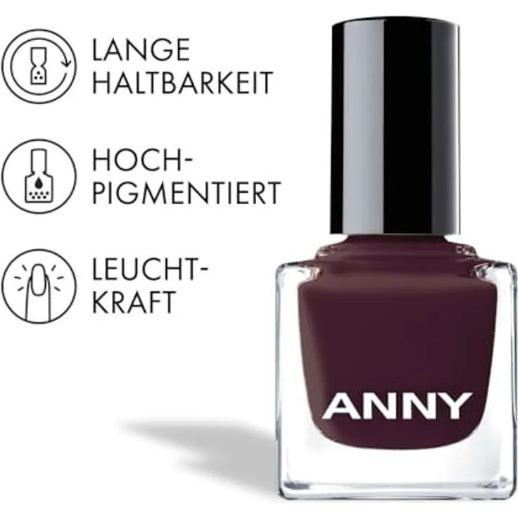 ANNY Nail Polish Dresscode Luxury, Hochwertiger Farb-Nagellack mit langanhaltendem Glanz, splitterresistent und schnelltrocknend, 15 ml – Bild 4