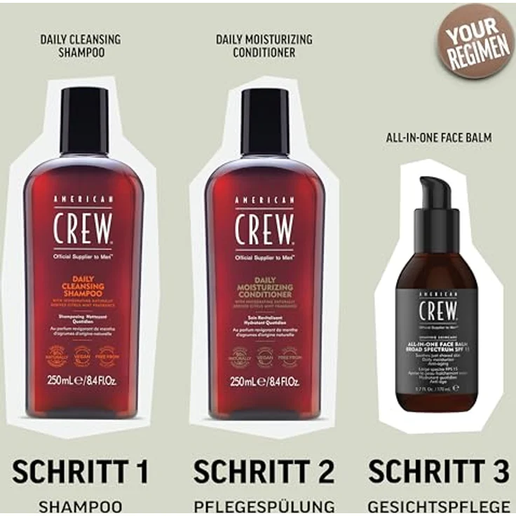American Crew Daily Cleansing Shampoo 250 ml – Bild 7