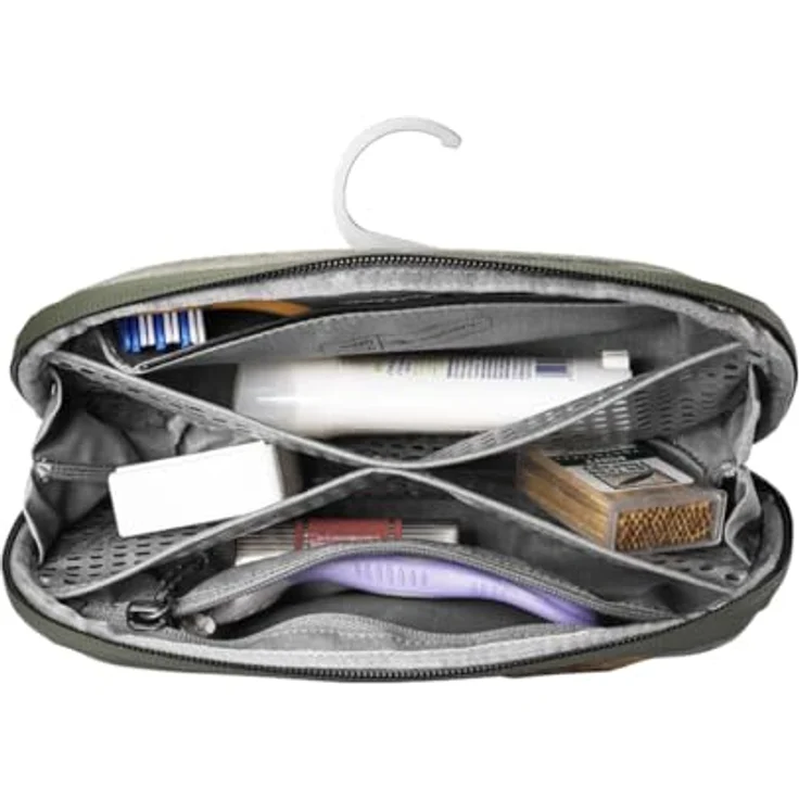 Peak Design Kleiner Kulturbeutel BWP-S-SG-2, Salbei - Reisegröße, Aluminiumhaken, Silikon-Trennwände – Bild 2