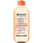 Garnier Sanftes Mizellen Peelingwasser, Reinigungswasser zur Entfernung von Make-Up Resten und abgestorbenen Hautschuppen, SkinActive, 1 x 400 ml