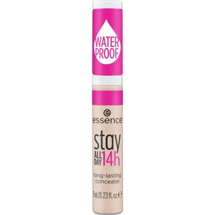 essence stay ALL DAY 14h long-lasting concealer, Nr. 10, Nude, langanhaltend, abdeckend, Expressergebnis, natürlich, matt, vegan, wasserfest, ohne Parfüm, ohne Alkohol, 1er Pack (7ml) – Bild 2