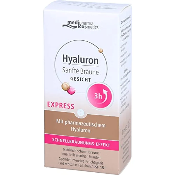 Medipharma Cosmetics SANFTE Bräune Express Gesicht Creme 30 Milliliter – Bild 4