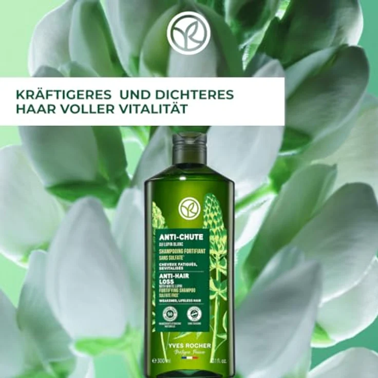 Yves Rocher PFLANZENPFLEGE HAARE kräftigendes Shampoo gegen Haarausfall, 300 ml, kräftigt & stärkt – Bild 2
