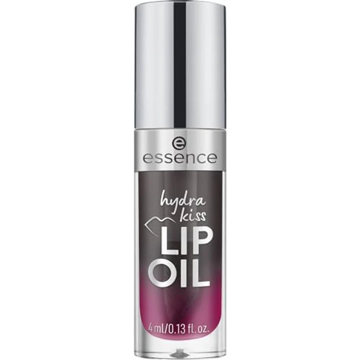 essence cosmetics hydra kiss LIP OIL, Lipgloss, Nr. 05, Schwarz, feuchtigkeitsspendend, pflegend, glänzend, vegan (4ml) – Bild 1