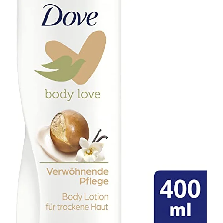 Dove Body Love Body Lotion Verwöhnende Pflege Körperlotion für trockene Haut mit Sheabutter und Vanilleduft 400 ml 1 Stück – Bild 2