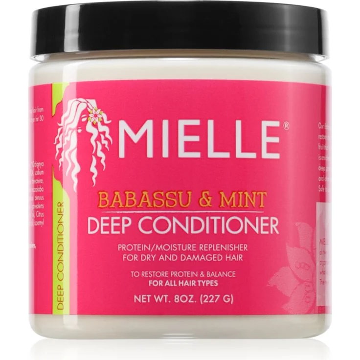 Mielle Babassu & Mint feuchtigkeitsspendender Conditioner, 227 g, für glattes und gesundes Haar, mit Glyzerin und Pflanzenproteinen