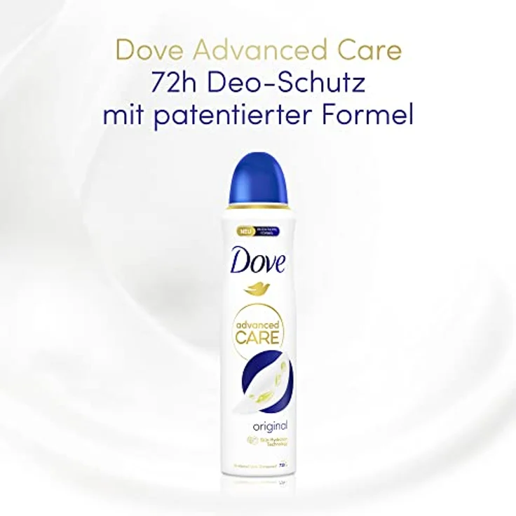 Dove Advanced Care Anti-Transpirant Deo-Spray Original schützt 72 Stunden vor Körpergeruch und Achselnässe mit Skin Hydration Technology 150 ml 1 Stück – Bild 3