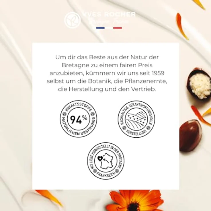 Yves Rocher Pflegender Körperduschbalsam mit Bio-Sheabutter und Bio-Calendula 200 ml | Sulfatfreier Duschbalsam - Eine genährte, komfortable und angenehm duftende Haut – Bild 5