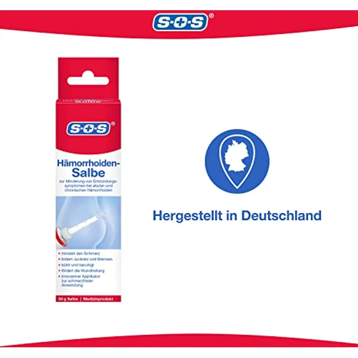 SOS Hämorrhoiden-Salbe Körpercreme 30 g – Bild 7