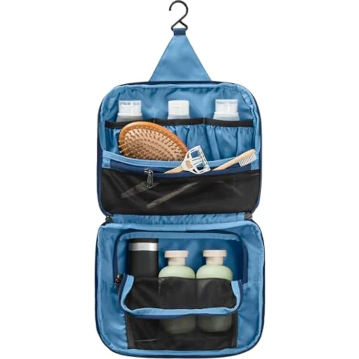 Eagle Creek Pack-It Kulturbeutel zum Aufhängen, Blue Dawn, Einheitsgröße - Organizer mit elastischen Taschen und recyceltem Polyester - Preisvergleich – Bild 4