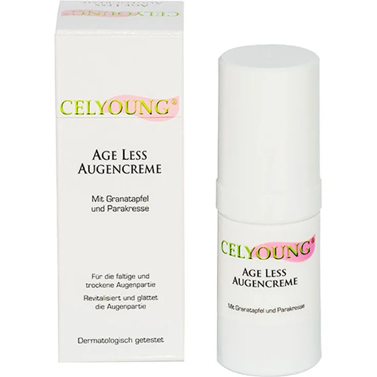 CELYOUNG age less Augencreme Granatapfel, 15 ml, glättet Fältchen und wirkt abschwellend