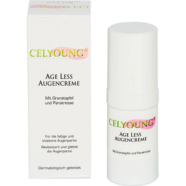 CELYOUNG age less Augencreme Granatapfel, 15 ml, glättet Fältchen und wirkt abschwellend