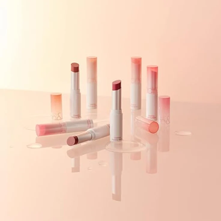 rom&nd Glasting Melting Balm 03 SORBET BALM, veganer glanzvoller Lippenbalsam mit wässriger Formel für langanhaltende Hydratation – Bild 5