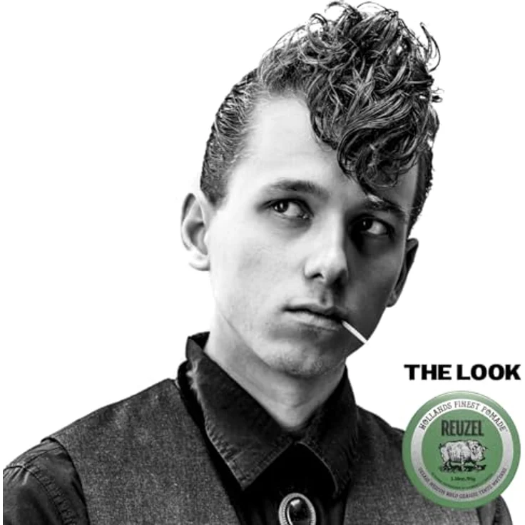 Reuzel Green Grease Medium Hold Pomade, Haarstyling Produkt mit mittlerem Halt, 95 g, Unisex – Bild 7