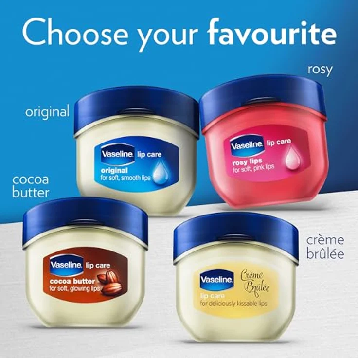 Vaseline Lip Therapy 7G Cocoa Butter, Lippenbalsam für optimale Feuchtigkeit, 3er Pack (Cocoa Butter) – Bild 5