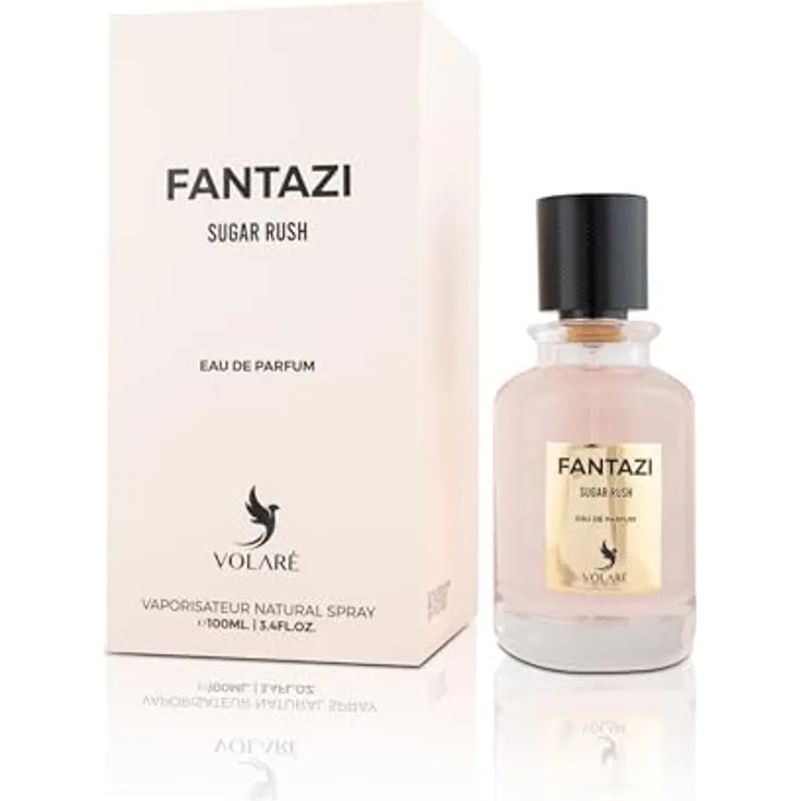 VOLARÉ Volare Fantazi – Sugar Rush Eau de Parfum, 100 ml, süßer Gourmand-Duft mit Vanille und Moschus