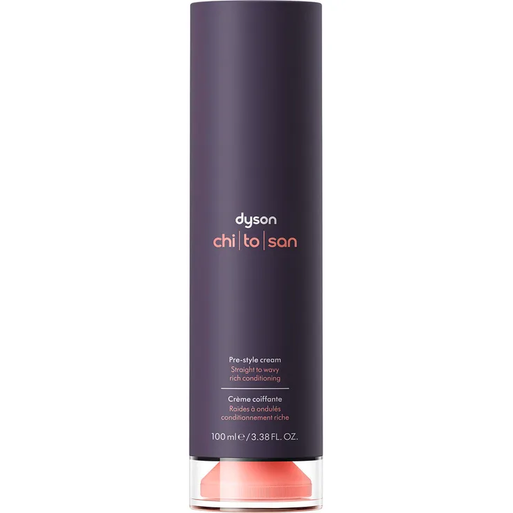 Dyson Chitosan Pre-Style Cream, reichhaltige Pflege für glattes bis welliges Haar, 100 ml