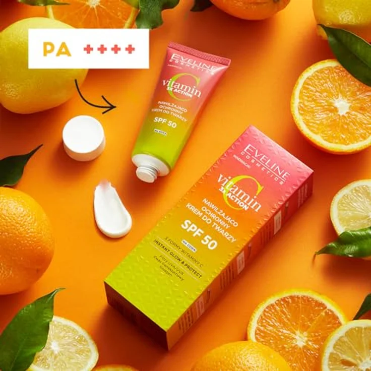 EVELINE Vitamin C 3x Action Gesichtscreme, feuchtigkeitsspendend und schützend mit SPF50, 30ml – Bild 5