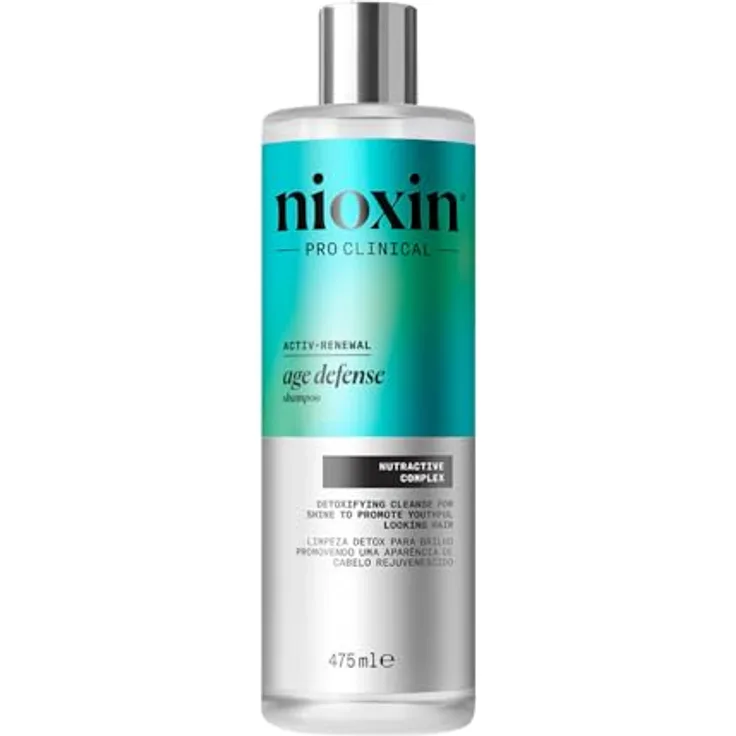 Nioxin Age Defense Shampoo, Anti-Aging Shampoo für alle Haartypen, 475 ml, ohne Silikone und Sulfate