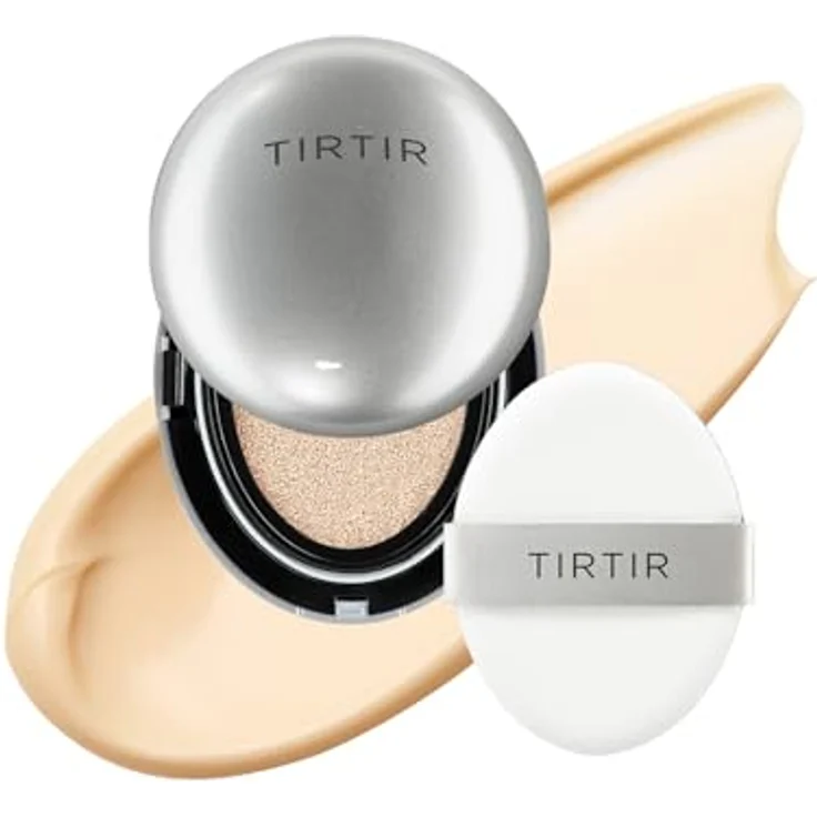 TIRTIR Mask Fit Aura Cushion Mini, feuchtigkeitsspendendes Make-up im Schwamm, Farbe 13N Fair Ivory, 4.5 g – Bild 1
