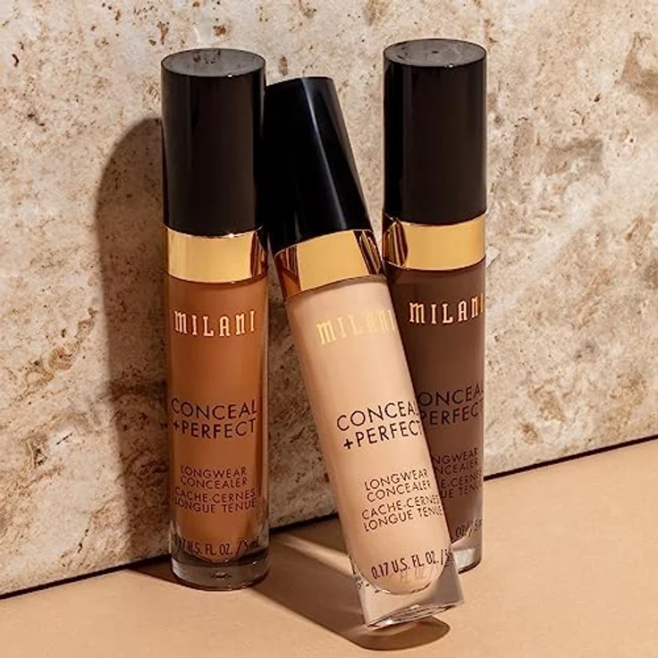 Milani Conceal + Perfect Longwear Concealer, 5 ml, wasserfest, cremige Formel, Farbe NUDE IVORY – Bild 6